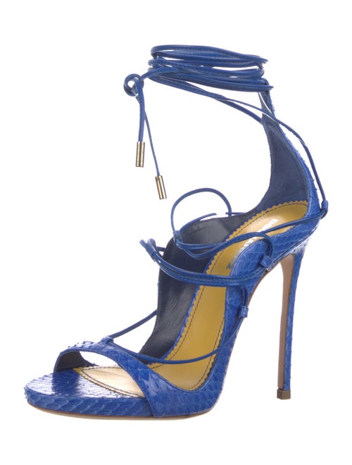 Dsquared² Snakeskin T-Strap Sandals