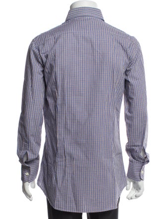 Dsquared² Plaid Print Long Sleeve Shirt