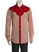 Dsquared² Colorblock Pattern Long Sleeve Western Shirt