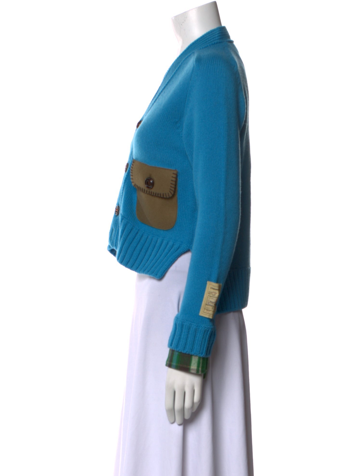 Dsquared² Colorblock Pattern V-Neck Sweater