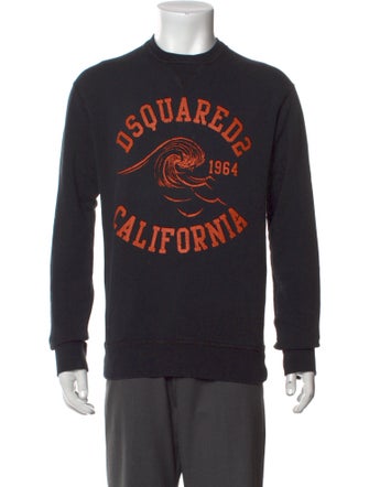Dsquared² Graphic Print Crew Neck Pullover