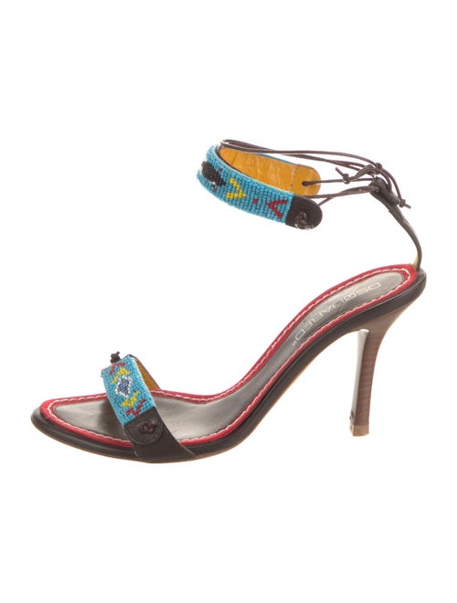 Dsquared² Leather Printed Sandals