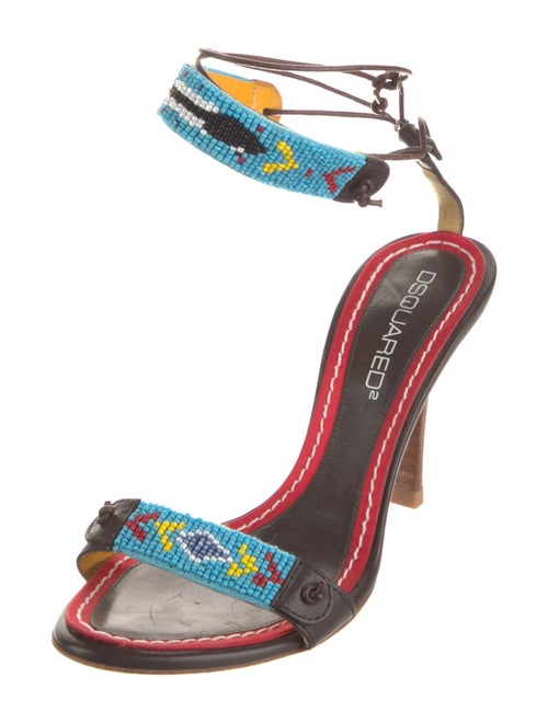 Dsquared² Leather Printed Sandals