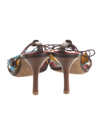 Dsquared² Leather Printed Sandals