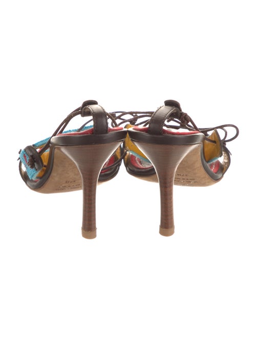 Dsquared² Leather Printed Sandals