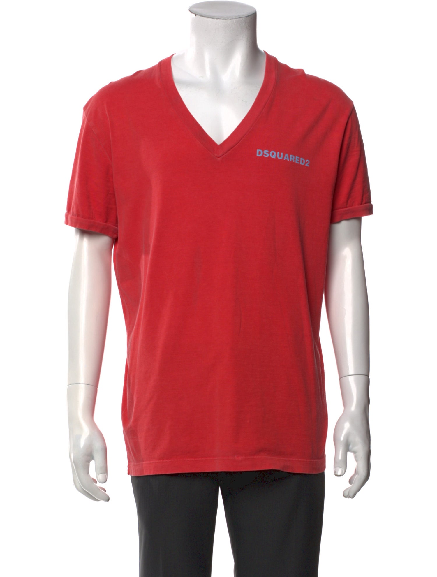 Dsquared² Graphic Print V-Neck T-Shirt