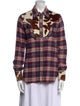 Dsquared² Plaid Print Long Sleeve Button-Up Top