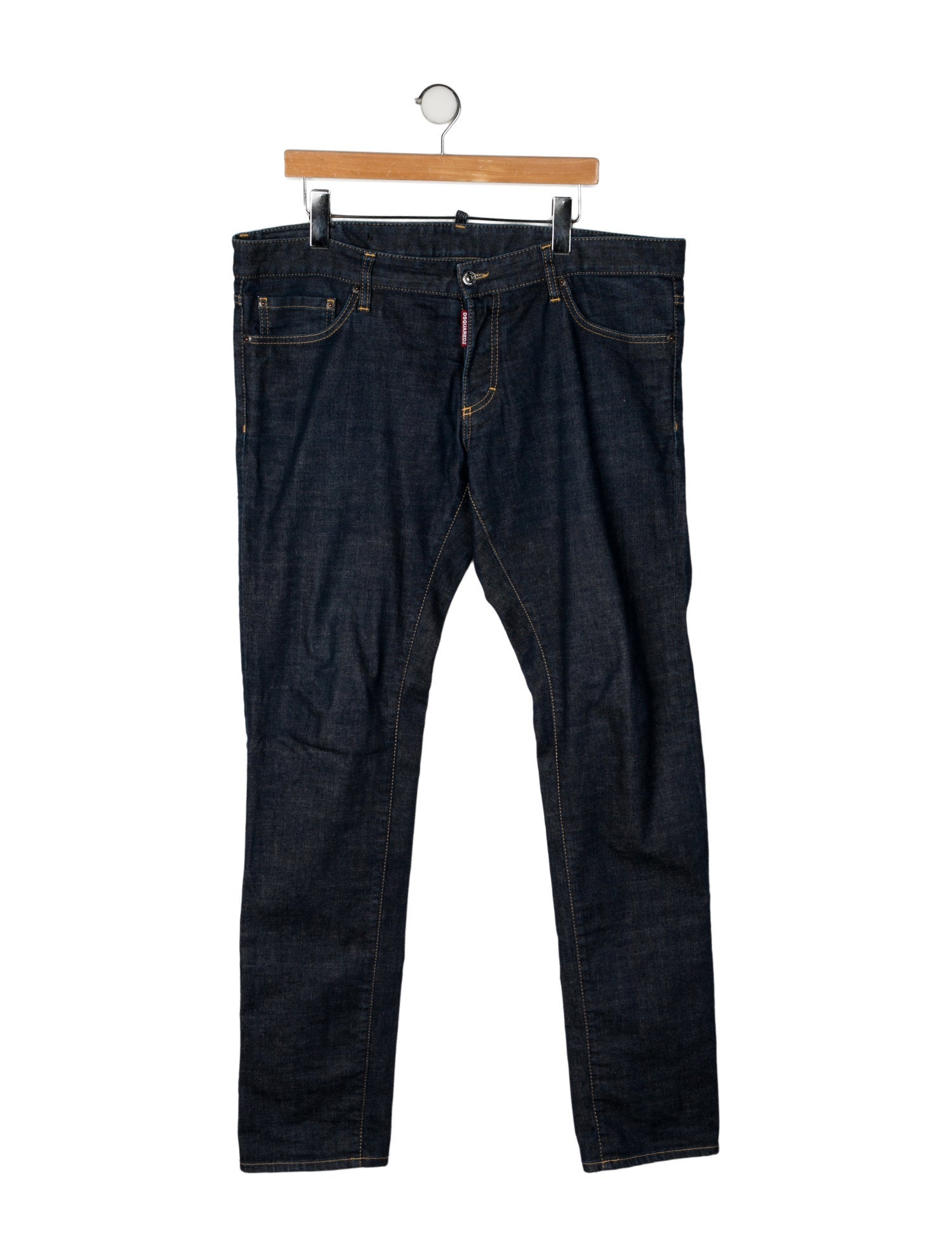 Dsquared² Mid-Rise Straight Leg Jeans