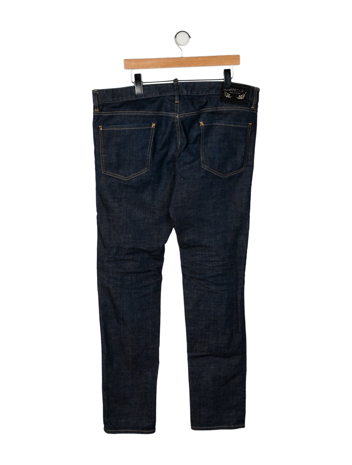 Dsquared² Mid-Rise Straight Leg Jeans