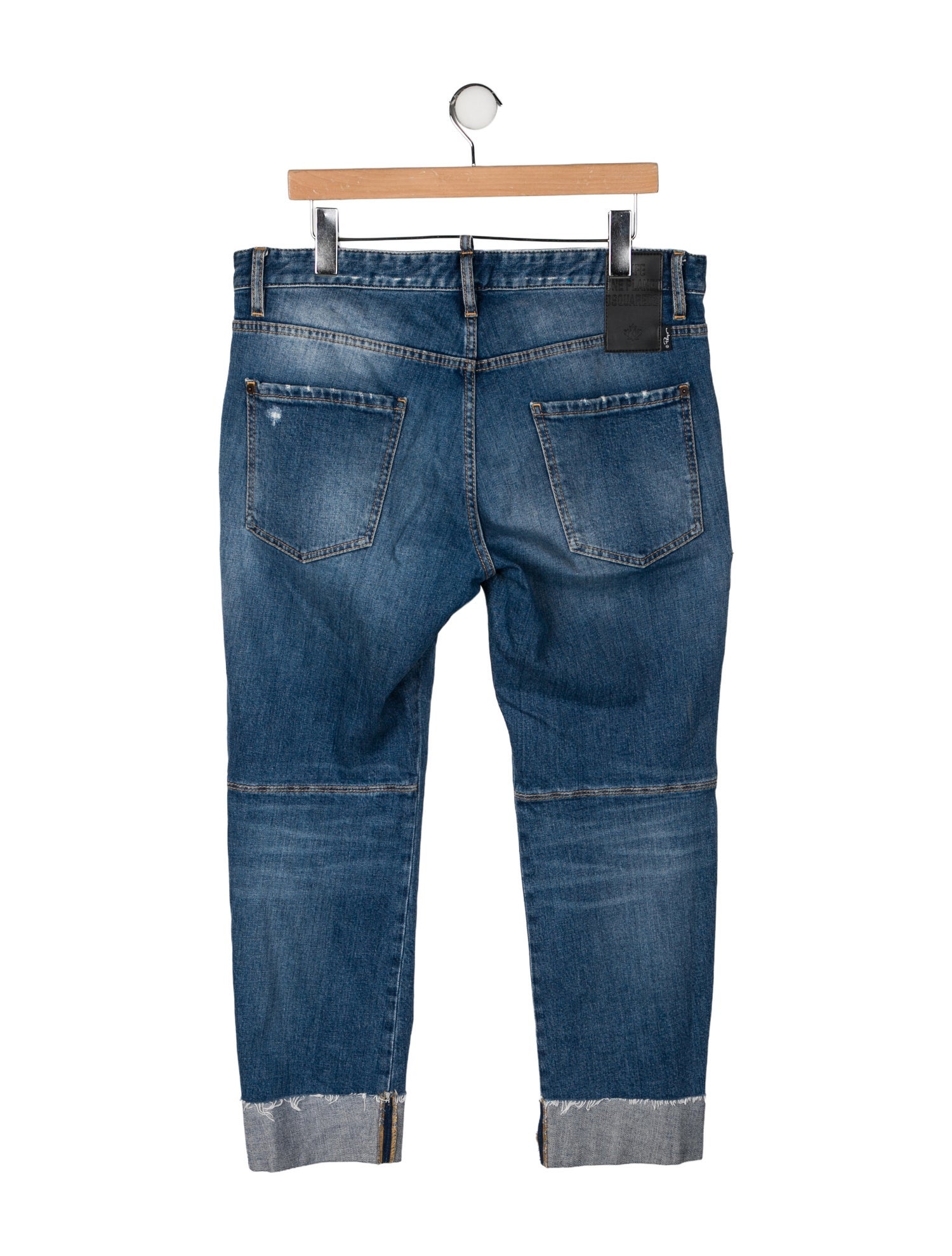 Dsquared² Mid-Rise Straight Leg Jeans