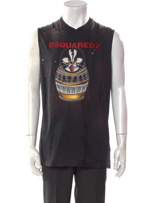 Dsquared² Graphic Print Crew Neck T-Shirt