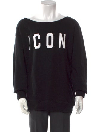 Dsquared² Graphic Print Scoop Neck Sweatshirt