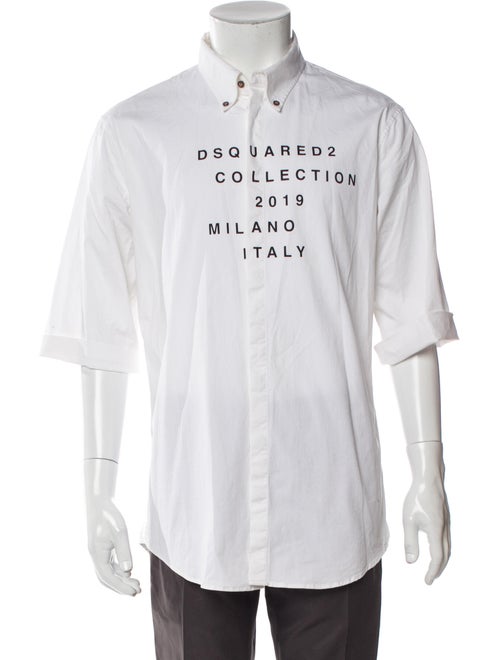 Dsquared² Graphic Print Three-Quarter Sleeve Shirt