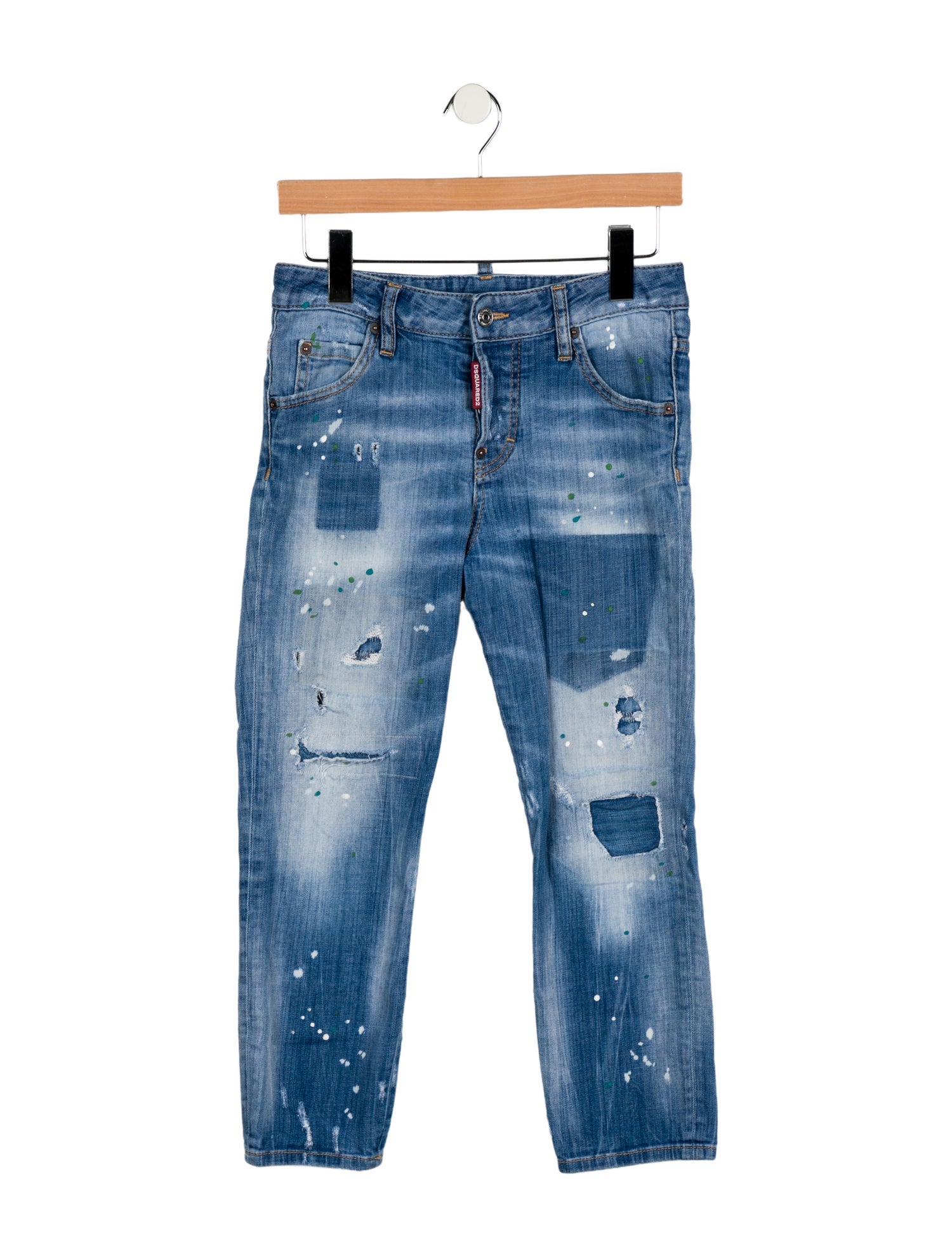 Dsquared² Low-Rise Straight Leg Jeans