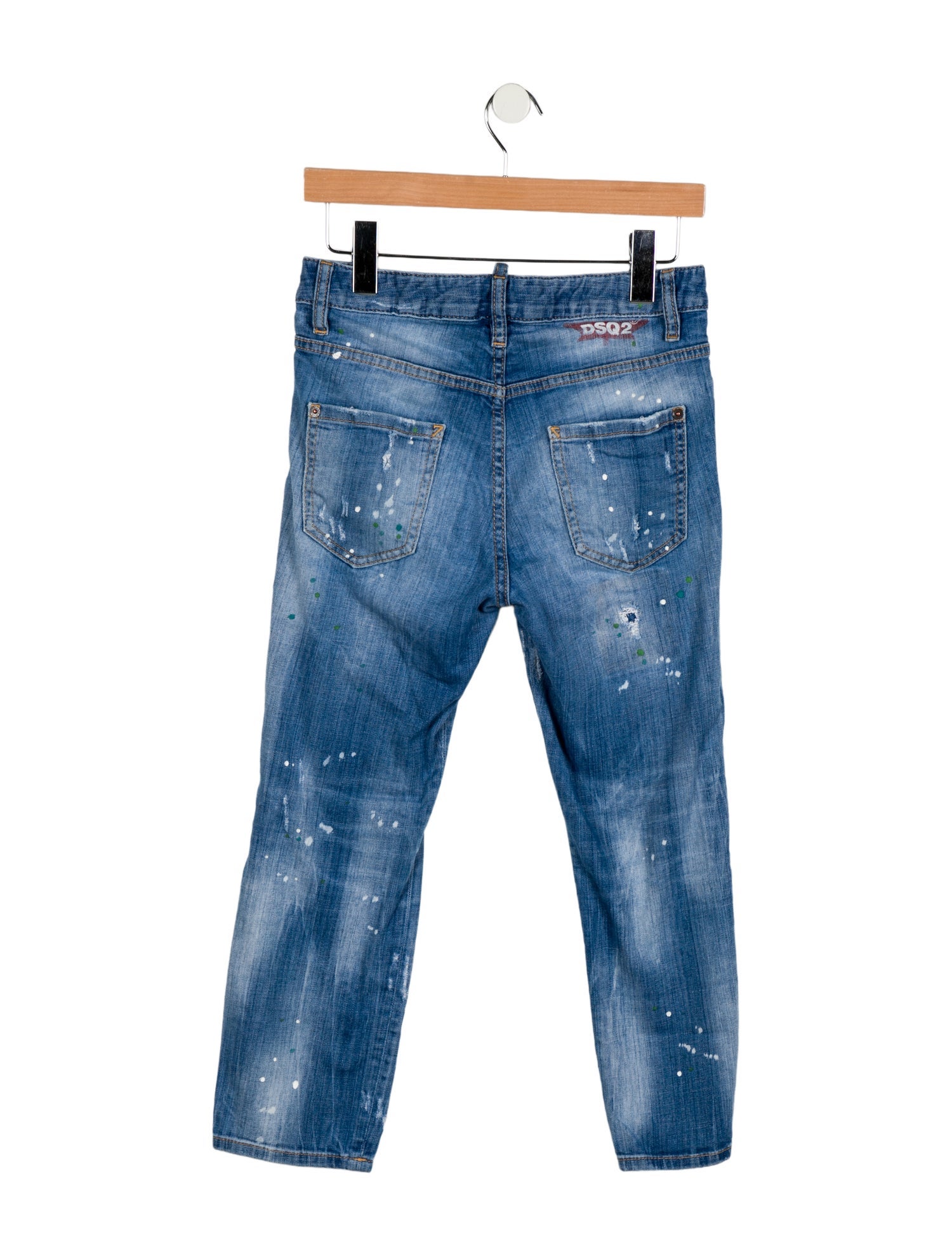 Dsquared² Low-Rise Straight Leg Jeans
