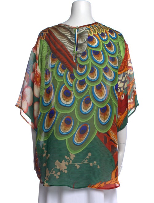 Dsquared² Printed Bateau Neckline Tunic