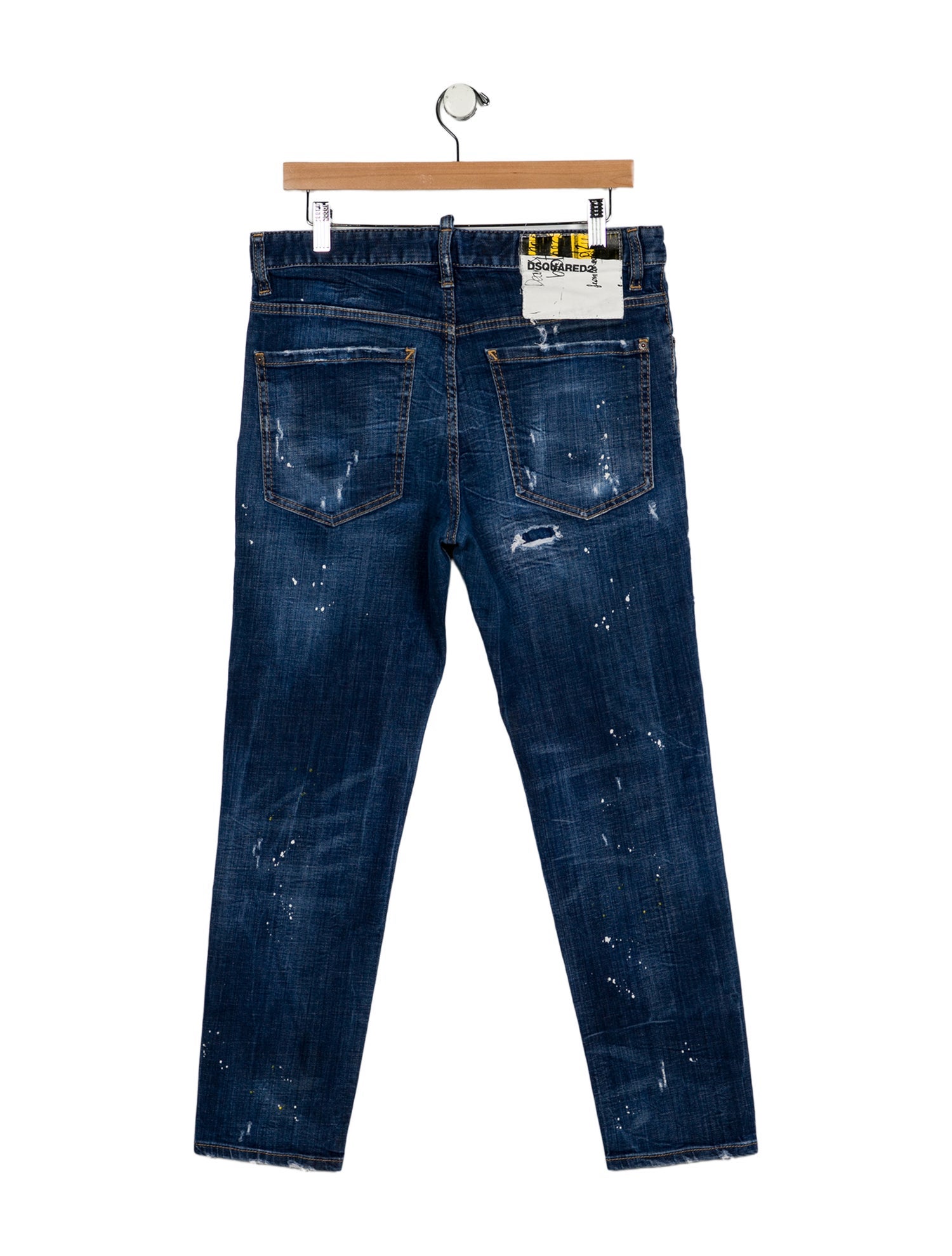 Dsquared² High-Rise Straight Leg Jeans