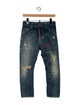 Dsquared² High-Rise Straight Leg Jeans