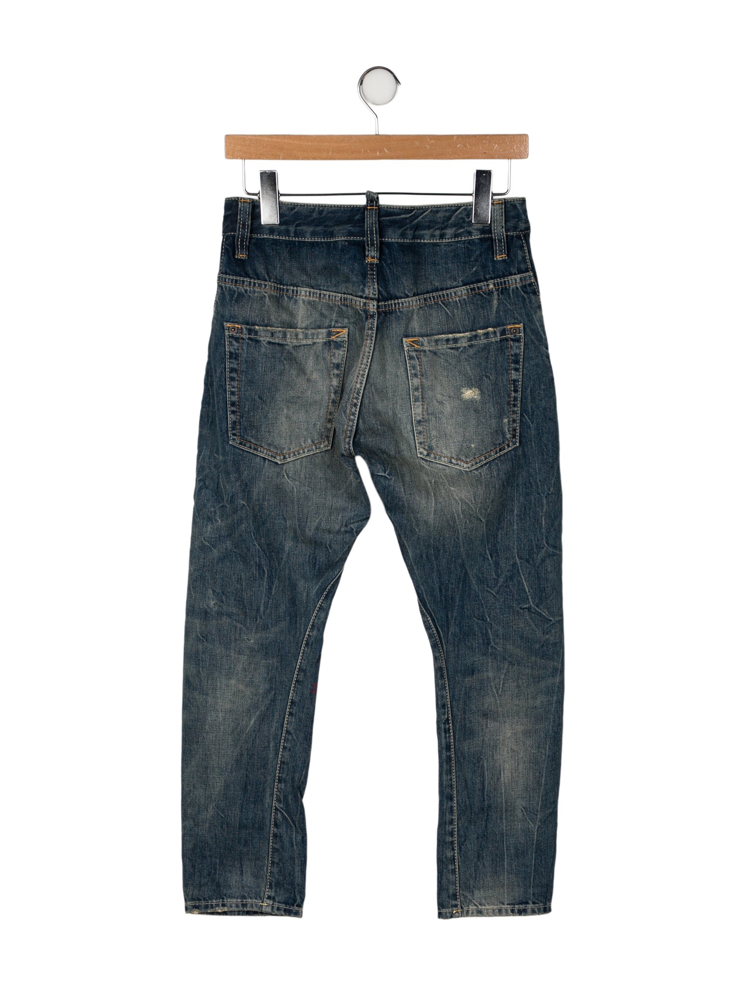 Dsquared² High-Rise Straight Leg Jeans