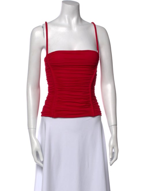Dsquared² Square Neckline Sleeveless Crop Top