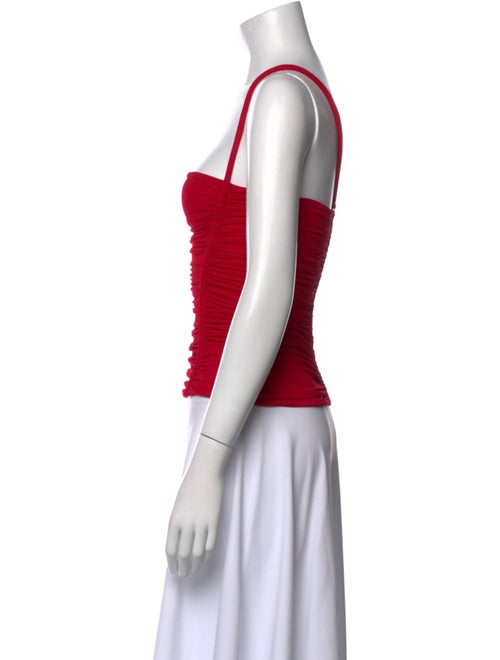 Dsquared² Square Neckline Sleeveless Crop Top