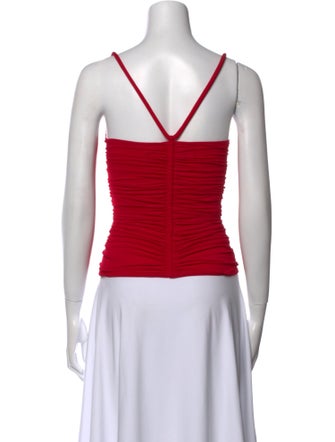 Dsquared² Square Neckline Sleeveless Crop Top