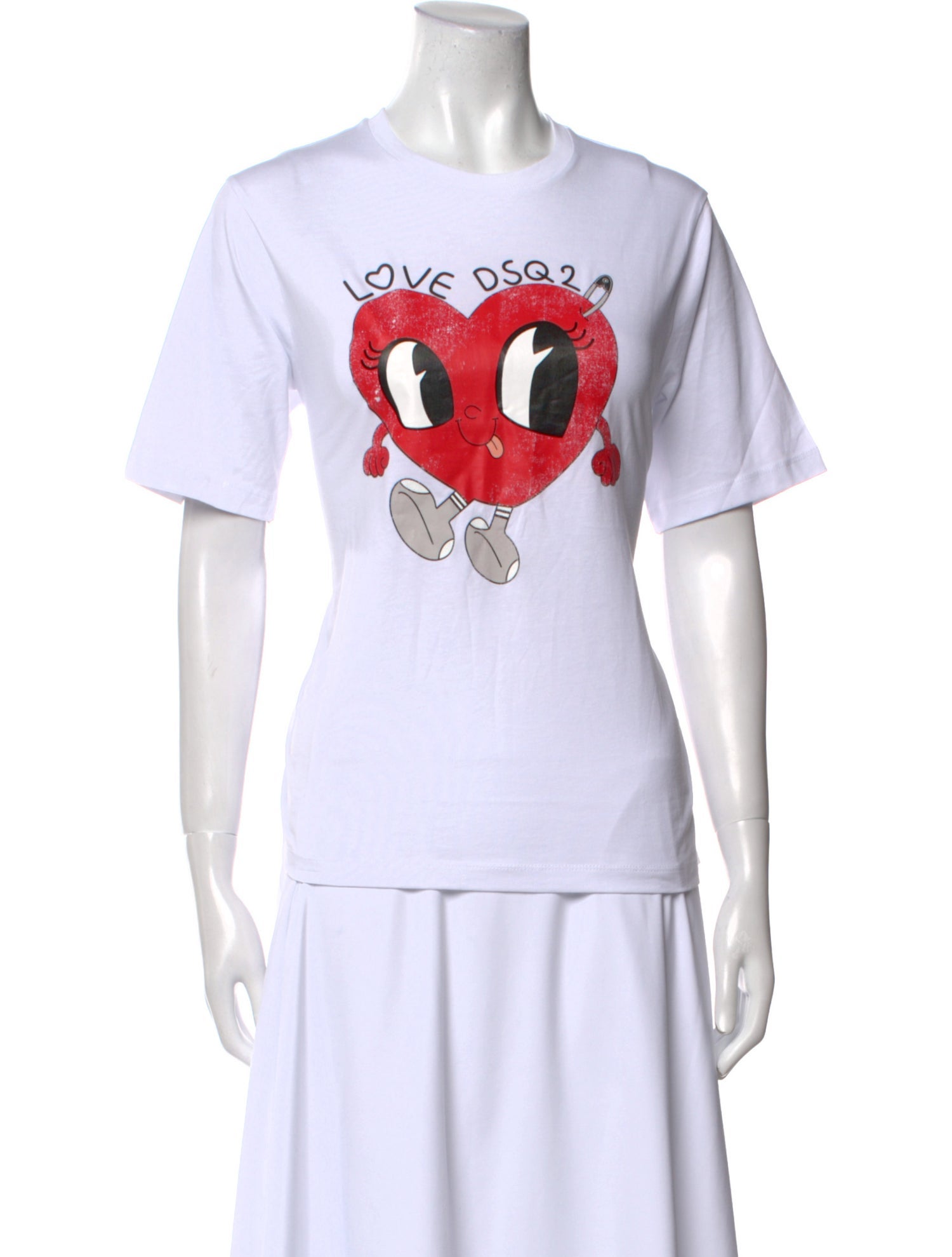 Dsquared² Graphic Print Crew Neck T-Shirt w/ Tags