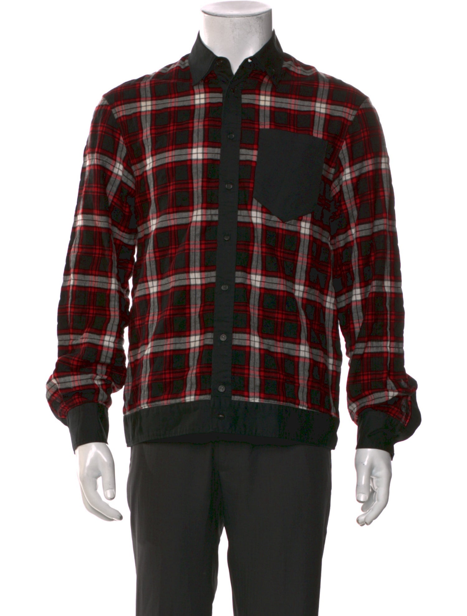Dsquared² Plaid Print Long Sleeve Shirt