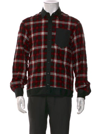 Dsquared² Plaid Print Long Sleeve Shirt