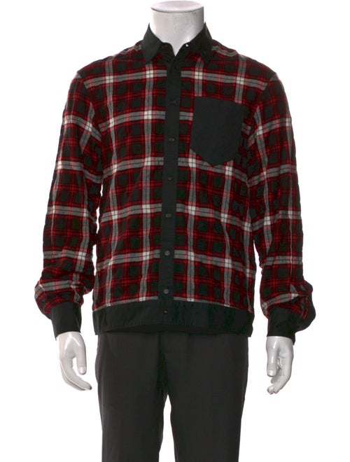 Dsquared² Plaid Print Long Sleeve Shirt