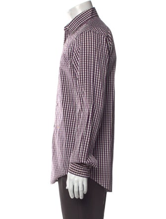 Dsquared² Plaid Print Long Sleeve Shirt