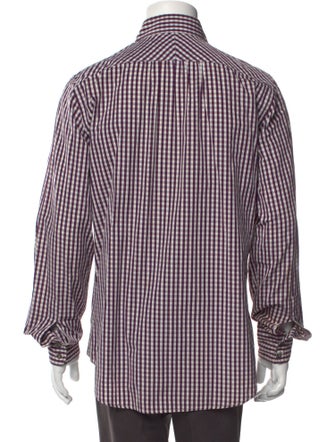 Dsquared² Plaid Print Long Sleeve Shirt