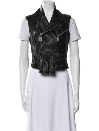 Dsquared² Leather Biker Jacket