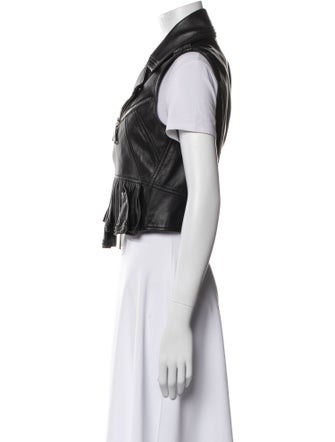 Dsquared² Leather Biker Jacket