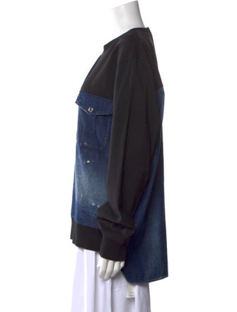 Dsquared² Colorblock Pattern Crew Neck Sweatshirt