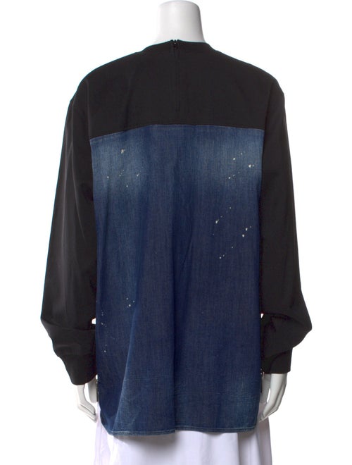 Dsquared² Colorblock Pattern Crew Neck Sweatshirt