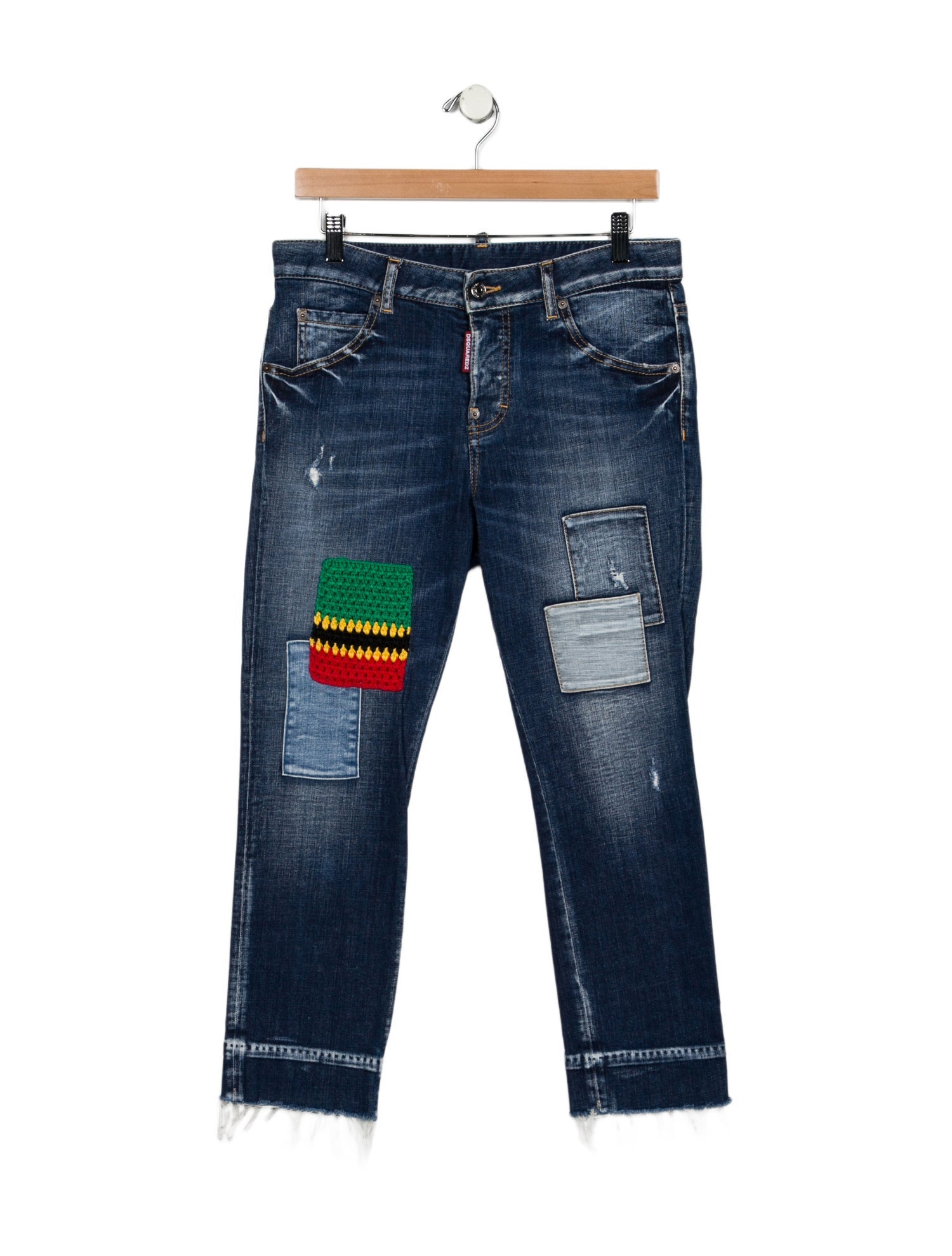 Dsquared² Mid-Rise Straight Leg Jeans