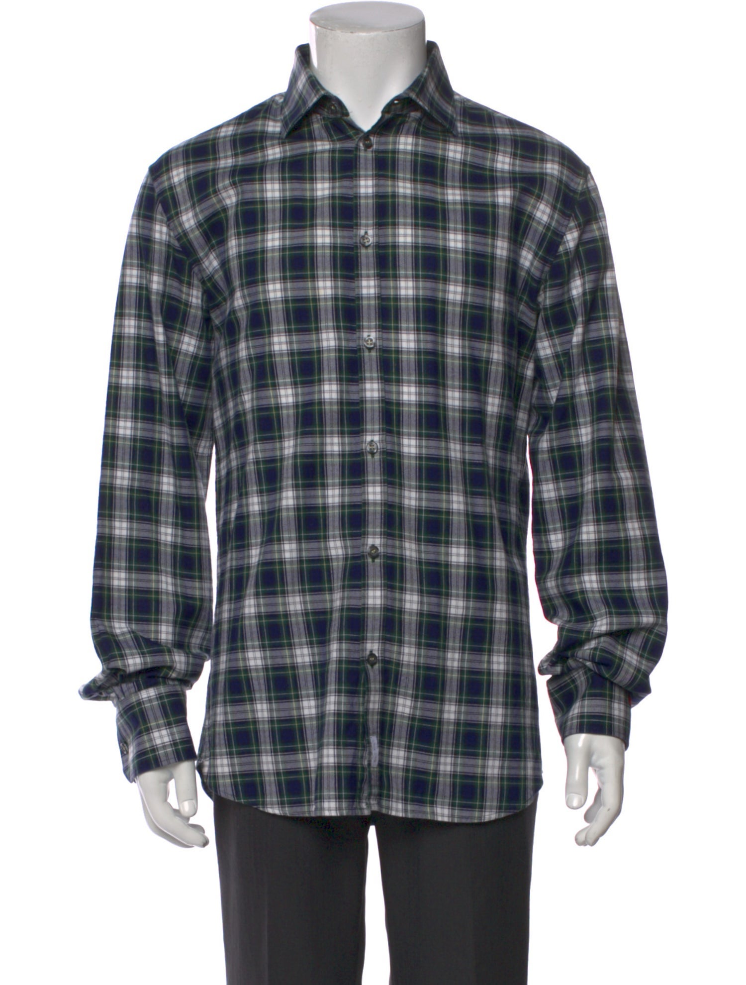 Dsquared² Plaid Print Long Sleeve Shirt
