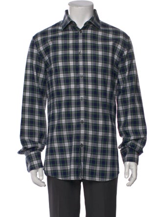 Dsquared² Plaid Print Long Sleeve Shirt
