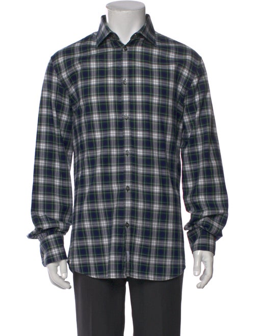 Dsquared² Plaid Print Long Sleeve Shirt