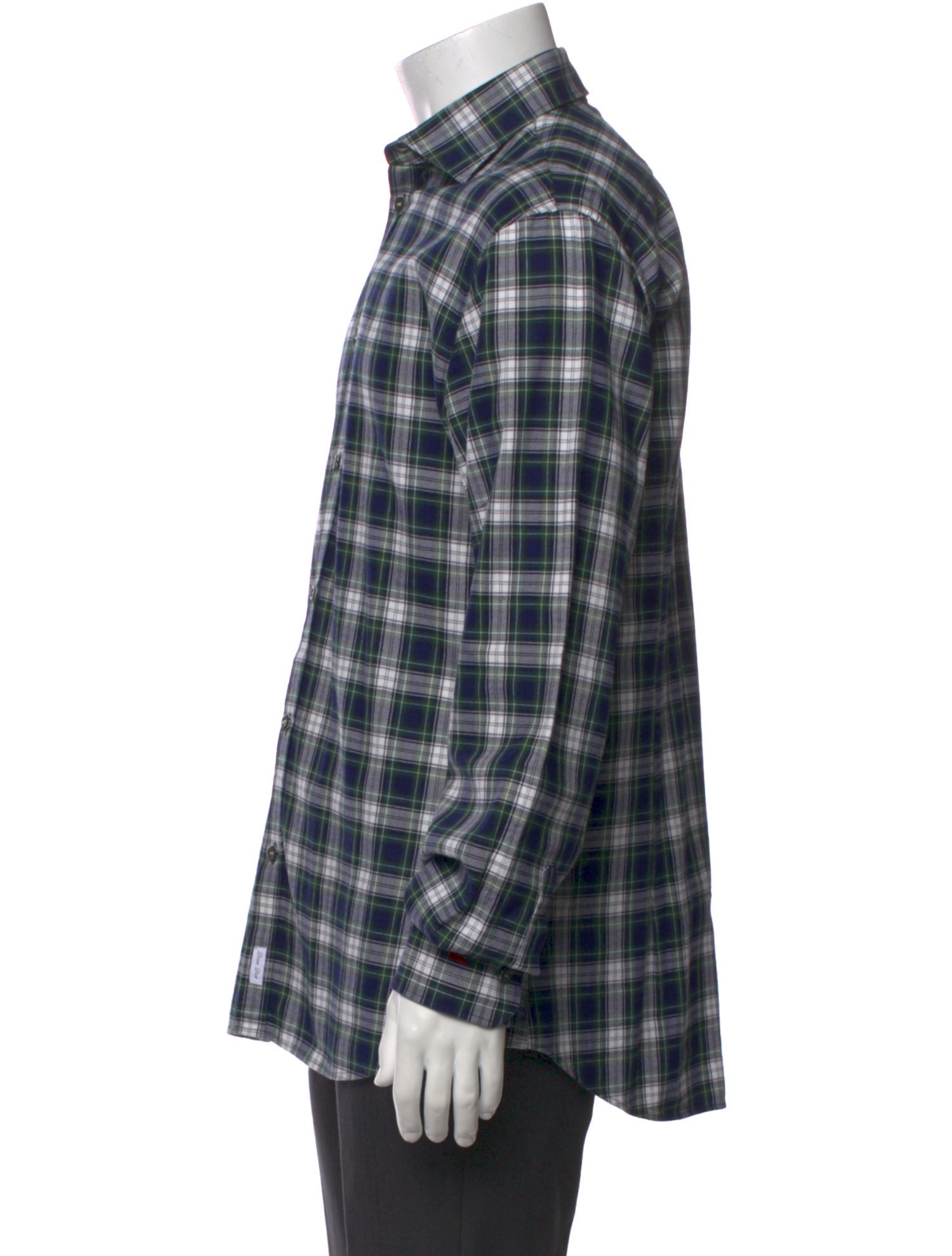 Dsquared² Plaid Print Long Sleeve Shirt