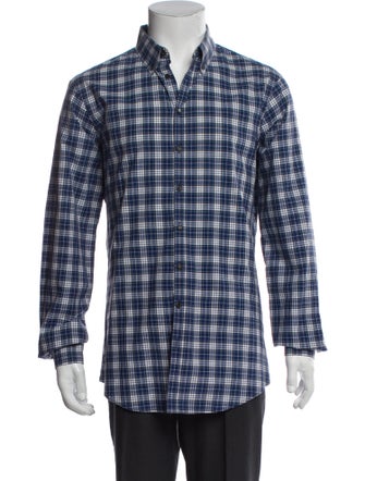 Dsquared² Plaid Print Long Sleeve Shirt
