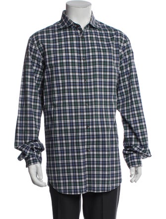Dsquared² Plaid Print Long Sleeve Shirt