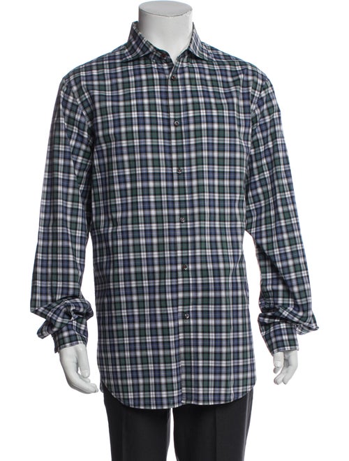 Dsquared² Plaid Print Long Sleeve Shirt