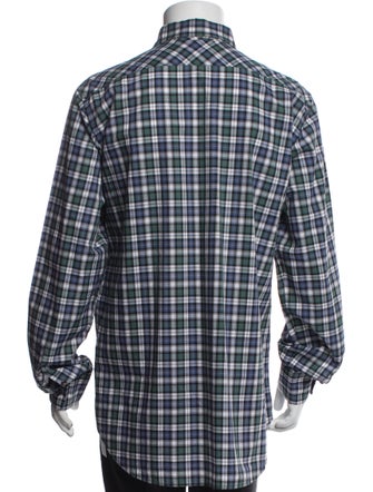 Dsquared² Plaid Print Long Sleeve Shirt