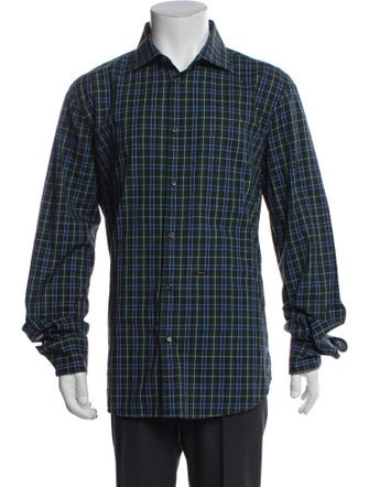 Dsquared² Plaid Print Long Sleeve Shirt