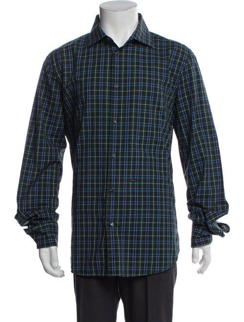 Dsquared² Plaid Print Long Sleeve Shirt