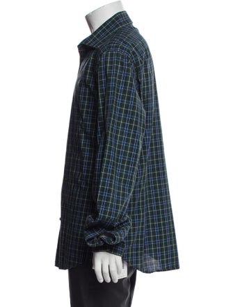 Dsquared² Plaid Print Long Sleeve Shirt