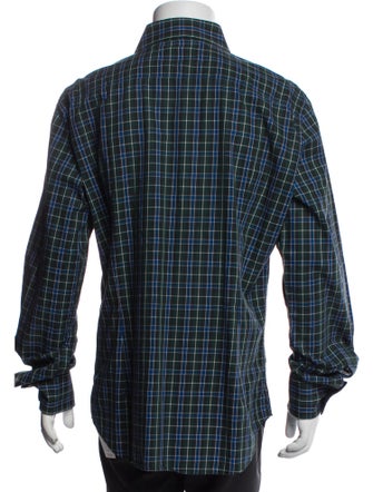 Dsquared² Plaid Print Long Sleeve Shirt