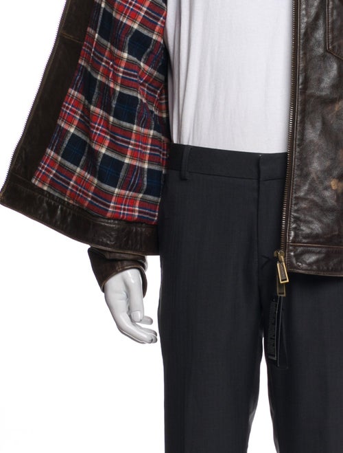 Dsquared² Calf Leather Utility Jacket